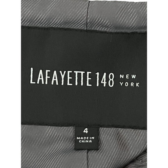 Lafayette 148 NY 3-Piece Taupe Wool Suit Dress — Dress (2), Vest (4) Blazer (4) - Picture 15 of 16